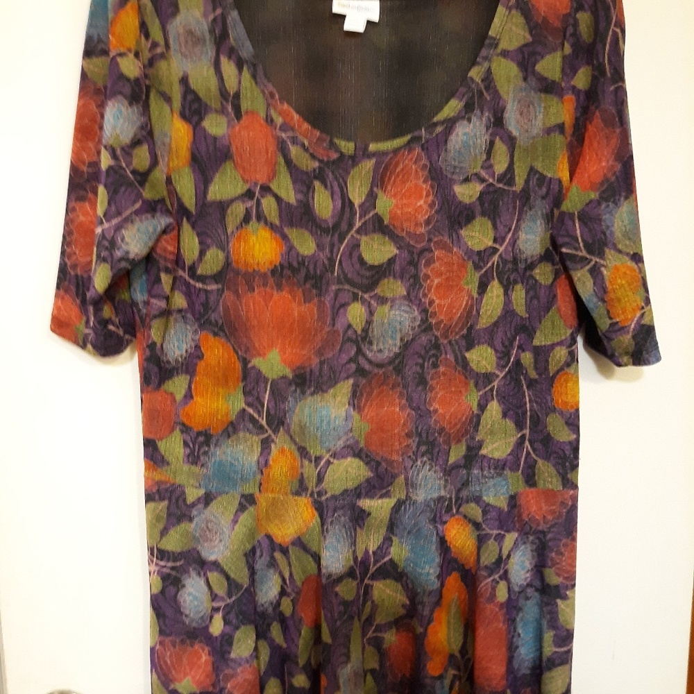 Purple floral Nicole dress